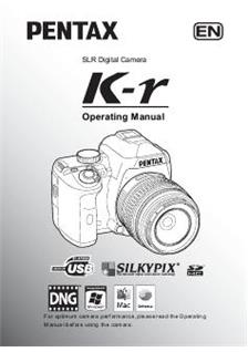 Pentax KR manual. Camera Instructions.