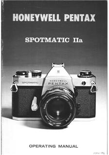 Operating Manual Spotmatic Manual Pentax Spotmatic III Instruction
