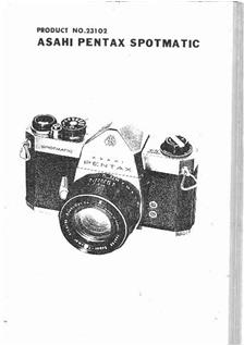 Pentax Spotmatic SP a Printed Manual