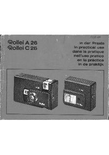 Rollei A 26 manual. Camera Instructions.