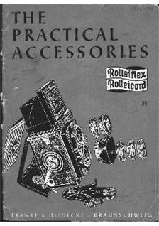 Rollei The Practical Rolleiflex manual. Camera Instructions.