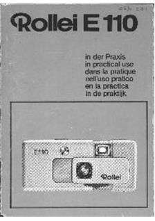 Rollei E 110 manual. Camera Instructions.