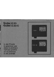 Rollei E 20 manual. Camera Instructions.