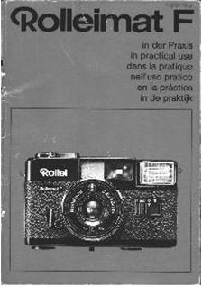 Rollei Rolleimat F manual. Camera Instructions.