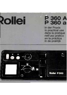 Rollei P 360 A manual. Camera Instructions.