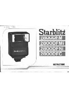 Starblitz 2800 DFM manual. Camera Instructions.