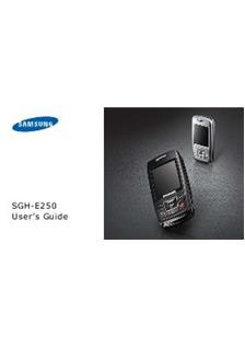 Samsung SGH E250 manual. Camera Instructions.