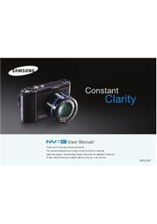 Samsung NV 7 OPS manual. Camera Instructions.