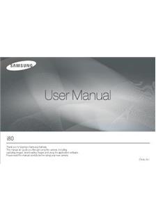 Samsung Digimax i 80 manual. Camera Instructions.