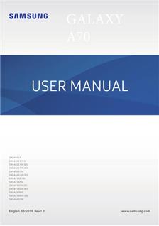 Samsung Galaxy A70 manual. Camera Instructions.