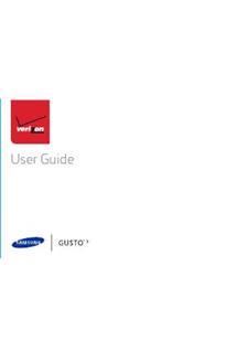 Samsung Gusto 3 manual. Camera Instructions.