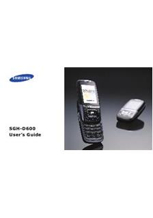 Samsung D600E manual. Camera Instructions.