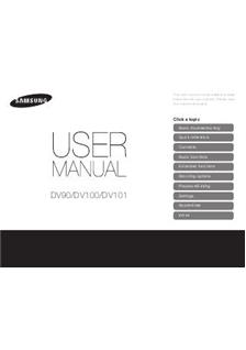 Samsung DV 100 manual. Camera Instructions.