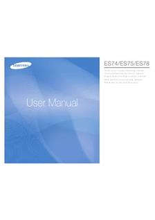 Samsung ES 75 manual. Camera Instructions.