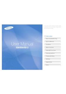 Samsung ES9 ES8 ES13 manual. Camera Instructions.