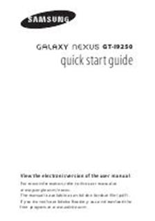 Samsung Galaxy Nexus manual. Camera Instructions.