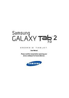 Samsung Galaxy Tab 2 7.0 (Wifi) manual. Camera Instructions.