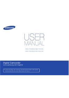 Samsung HMX F 800 manual. Camera Instructions.