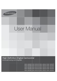 Samsung HMX H 220 manual. Camera Instructions.