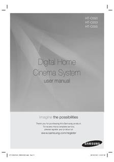 Samsung HT C 555 manual. Camera Instructions.