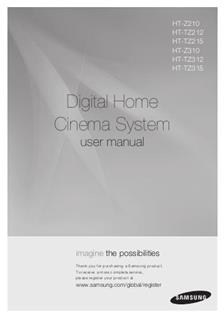 Samsung HT TZ 212 manual. Camera Instructions.