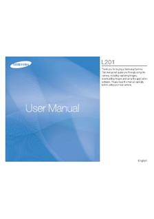 Samsung L 201 manual. Camera Instructions.