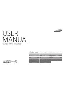 Samsung DV 150F manual. Camera Instructions.