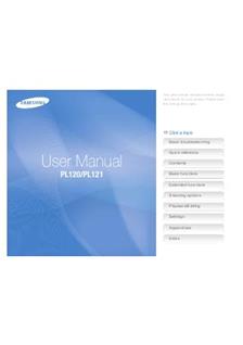Samsung PL 120 manual. Camera Instructions.