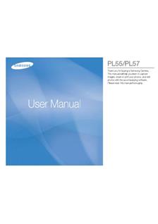 Samsung PL 57 manual. Camera Instructions.