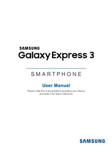 Samsung Galaxy Express 3 manual. Camera Instructions.