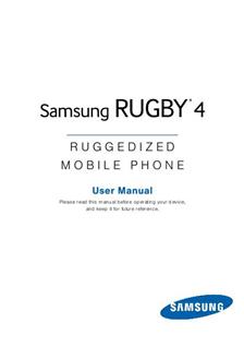 Samsung Rugby 4 manual. Camera Instructions.