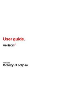 Samsung Galaxy J3 Eclipse manual. Camera Instructions.