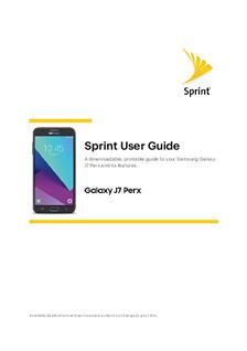 Samsung Galaxy J7 Perx manual. Camera Instructions.