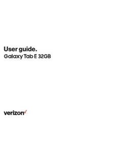 Samsung Galaxy Tab E manual. Camera Instructions.