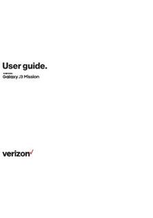 Samsung Galaxy J3 Mission manual. Camera Instructions.