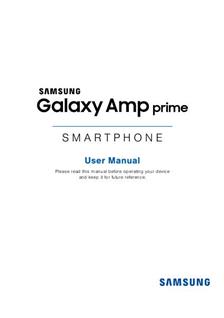 Samsung Galaxy Amp Prime manual. Camera Instructions.