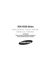 Samsung SCH-R330 manual. Camera Instructions.