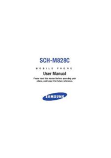 Samsung SCH M828C manual. Camera Instructions.