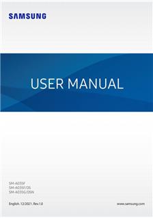 Samsung Galaxy A03 manual. Camera Instructions.