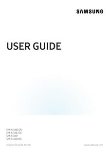 Samsung Galaxy A16 5G manual. Camera Instructions.