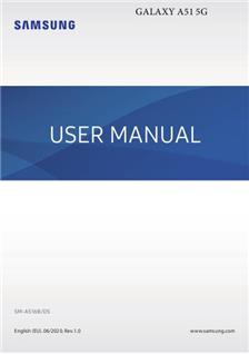 Samsung Galaxy A51 5G manual. Camera Instructions.