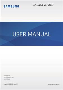 Samsung Galaxy Z Fold manual. Camera Instructions.