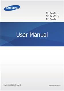 Samsung Galaxy S6 Edge manual. Camera Instructions.