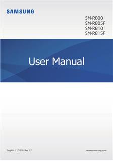 Samsung Galaxy Watch manual. Camera Instructions.