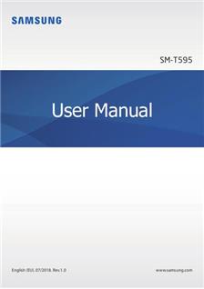 Samsung Galaxy Tab A10.5 (2018) manual. Camera Instructions.