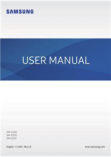 Samsung Galaxy Tab A8 manual. Camera Instructions.