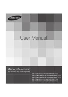 Samsung SMX F 401 manual. Camera Instructions.