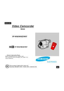 Samsung VP W 97 manual. Camera Instructions.