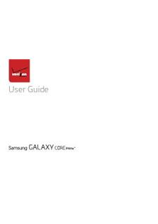 Samsung Galaxy Core Prime manual. Camera Instructions.