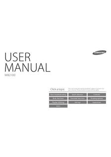 Samsung WB 2100 manual. Camera Instructions.